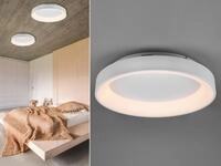Gro&szlig;e Led Deckenleuchte Girona Wei&szlig; Mit Fernbedienung & Dimmer, &Oslash; 60cm