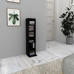 Vitalispa - Cd-regal, Schwarz, 21 X 91.8 Cm, Vicco