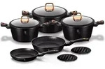 10-teiliges Granit Topfset Berlinger Haus Black Rose Bh-1645