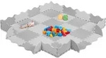 Relaxdays Puzzlematte 36-teilig, Eva Schaumstoff, Schadstofffrei, 1,4 M2, Spielmatte