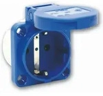Einphasige Anbausteckdose P-nova 16a 2p+z 230v, Flansch 50x50, Schuko Ip54