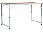 Klappbarer Campingtisch Aluminium 120 X 60 Cm Vidaxl
