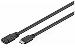 Usb-c 3.1 Super-speed Verl&auml;ngerung 45393, C/c, 1 M, Schwarz - Goobay