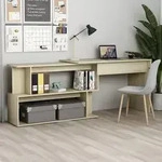 Vidaxl - Eckschreibtisch Sonoma-eiche 200x50x76 Cm Holzwerkstoff