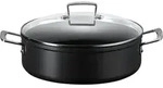 Le Creuset Les Forg&eacute;es Rondeau Schwarz 28 Cm 5,4 L