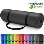 Tresko&reg; Yogamatte Fitnessmatte Gymnastikmatte Pilates 185x60x1,5cm Blau