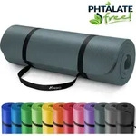 Tresko Yogamatte Fitnessmatte Gymnastikmatte Pilates 185x60x1,0cm Blau Petrol
