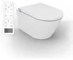 Dusch-wc Pro+ 1102 Wei&szlig; Gl&auml;nzend Sp&uuml;lrandlos Mit Ges&auml;&szlig;- Und Ladydusche -
