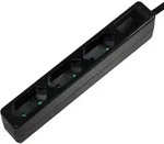 Lps229b Steckdosenleiste 3fach Schwarz Konturenstecker 1 St. - Logilink
