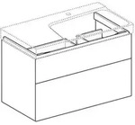 Geberit Xeno 2 Waschtischunterschrank Mit Siphonausschnitt