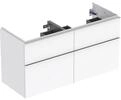 Geberit Icon Unterschrank F&uuml;r Doppelwaschtisch, 4 Schubladen,