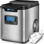Eisw&uuml;rfelmaschine Edelstahl Silber 12 Kg - 24 H Eisw&uuml;rfelbereiter Mit Timer...