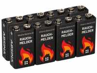 8x 9V-Block Rauchmelder Batterie für Rauchwarnmelder Messgeräte Spielzeuge