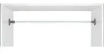Teleskop-klemmstange Herkules 80-145 Cm, Klemmregal, Wei&szlig;, Pulverbeschichtetes