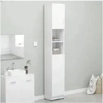 Badezimmerschrank Wei&szlig; 32&times;25,5&times;190 Cm Holzwerkstoff Vidaxl