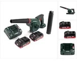 Metabo Ag 18 Akku Gebl&auml;se 18 V + 2x Lihd Akku 4,0 Ah + Ladeger&auml;t