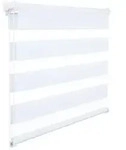 Woltu Doppelrollo Klemmfix Ohne Bohren, Duo Rollo Zebrarollo Fensterrollo Klemmrollo