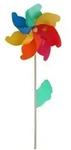 Trendline - Windrad Regenbogen &Oslash; Ca. 42cm Windspiel Gartenstecker Gartendeko