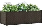 Vidaxl Garden Raised Bed With Self Watering System Mocha 100x43x33 Cm