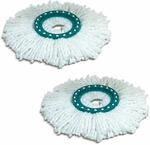 Leifheit Ersatzkopf Disc Mop 2er Set, Wischmop Aufsatz, Clean Twist, Ersatzteil,