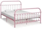 Bettrahmen Rosa Metall 160 X 200 Cm