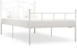 Bettgestell Wei&szlig; Metall 90&times;200 Cm Vidaxl