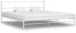 Bettgestell Wei&szlig; Metall 160&times;200 Cm Vidaxl