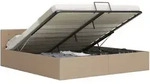 Stauraumbett Hydraulisch Cappuccino-braun Kunstleder 180&times;200 Cm Vidaxl