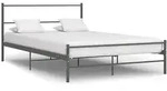 Bettgestell Grau Metall 160&times;200 Cm Vidaxl