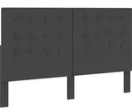 Kopfteil Getuftet Dunkelgrau Stoff 160 X 200 Cm Vidaxl