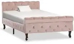 Bettgestell Rosa Samt 100 X 200 Cm Vidaxl