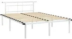 Bettgestell Wei&szlig; Metall 140x200 Cm Vidaxl