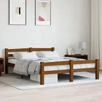 Massivholzbett Honigbraun Kiefer 120x200 Cm Vidaxl