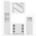 Vicco - Badm&ouml;bel-set Fynn, Wei&szlig;, 4 Teile