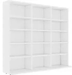 Vidaxl Cd Cabinet White 100x23x89.5 Cm Engineered Wood