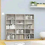 Vidaxl - Cd-regal Betongrau 100x23x89,5 Cm Holzwerkstoff