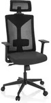 B&uuml;rostuhl / Drehstuhl Kodiak Stoff / Netzstoff Schwarz Hjh Office