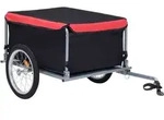 Vidaxl Bike Trailer Black And Red 65 Kg
