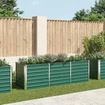 Garten-hochbeet Verzinkter Stahl 240x80x77 Cm Gr&uuml;n - Vidaxl