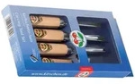 Kirschen - Kerbschnitzsatz, 4-teilig Kerbschnitzbeitel + Schnitzmesser, Beitel