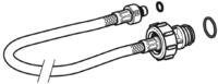 Geberit - 240.921.00.1 Panzerschlauch Zu Unifill-f&uuml;llventil (up130/up300/up320)