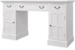 Vidaxl - Schreibtisch Sekret&auml;r Wei&szlig; 140 X 48 X 80 Cm