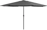 Sonnenschirm Mit Metall-mast 390 Cm Anthrazit Vidaxl 959523