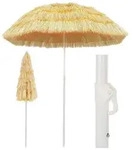 Strandschirm Natur 180 Cm Hawaii-stil Vidaxl