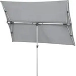 Schneider Schirme - Schneider Sonnenschirm Novara Silbergrau 190x140cm Uv-schutz: 50+
