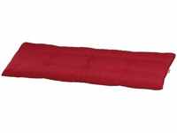 Siena Garden - tessin Bankauflage 110 cm Dessin Uni rot, 60% Baumwolle/40% Polyester