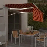 Markise Automatisch Mit Rollo Led Windsensor 4,5x3m Vidaxl