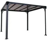Canopia Aluminium Pavillon Milano 3000 Anthrazit 308x308x225 Cm - Palram