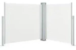 Ausziehbare Seitenmarkise Cremewei&szlig; 120 X 600 Cm - Vidaxl