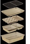 Masterclass Smart Space Non-stick Carbon Steel Stackable Bakeware Set (7 Teile),